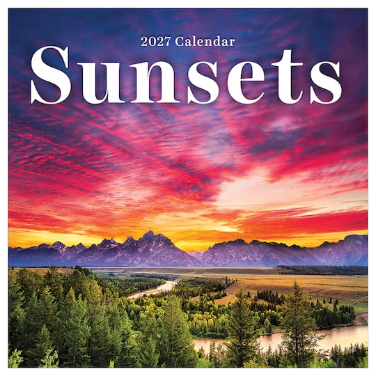 2027 Sunsets Mini Calendar